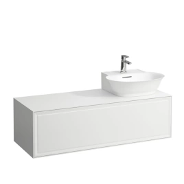 Laufen New Classic База под раковину подвесная, раковина справа, 1180х450х350 мм, 1 ящик, цвет белый глянцевый (для раковины 816852) (4.0608.6.085.631.1)