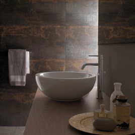 Раковина GLOBO Forty3-Bowl накладная 40x40x16см без отв-я под смеситель без перелива с креплением цвет белый