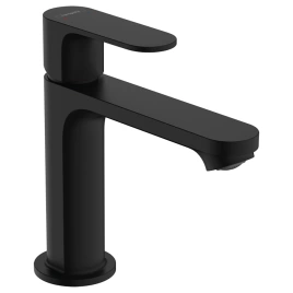 Hansgrohe Rebris S Смеситель для раковины 110, с д/клапаном, цвет матовый черный (72517670)