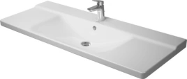 Раковина Duravit P3 Comforts для мебели с перел с 1 отв под смеситель вкл заглушку для перелива хром 1250x500мм Цвет Белый (2332120000)