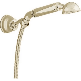 CISAL Shower Душевой гарнитур:ручная лейка,шланг 120 см,держатель настенный для лейки, цвет золото (AR00305024)