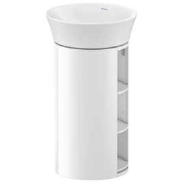Duravit White Tulip Тумбочка напольная, 751x350x410 мм, 2 дерев. полки, цвет: белый высокоглянцевый (WT423908585)