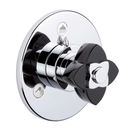 THG PETALE DE CRISTAL NOIR Переключатель встраиваемый, внешняя часть, цвет хром (U6D-A02-48M2SB)