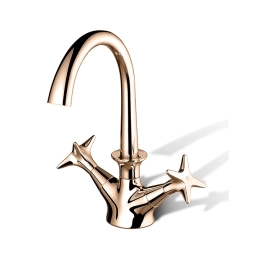Stella 130 Смеситель для раковины на 1 отверстие 3217, с донным клапаном, цвет: Rose gold (CT 00004 AU02)