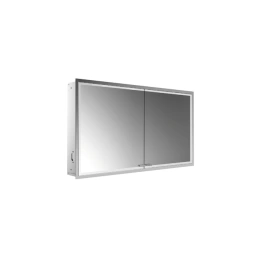 EMCO Prestige2 Зеркальный шкаф 1215 мм, встраиваемый, LED-подсветка, 2 двери, 2 полки, розетка, без EMCO light system (9897 071 08)