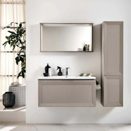EBAN Paola 100 база подвесная 100x47x48,5h, с 1 выдвижным +1внутр. ящиками доводчики Blum, цвет Tortora (FBSPA100-Tx0 tortora)