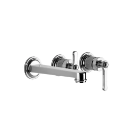 GESSI VENTI20 Смеситель для ванны встраиваемый, однорычажный, с переключателем на 2 положения, внешняя часть, цвет хром (65042#031)