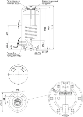 Termica amet 200 inox схема подключения