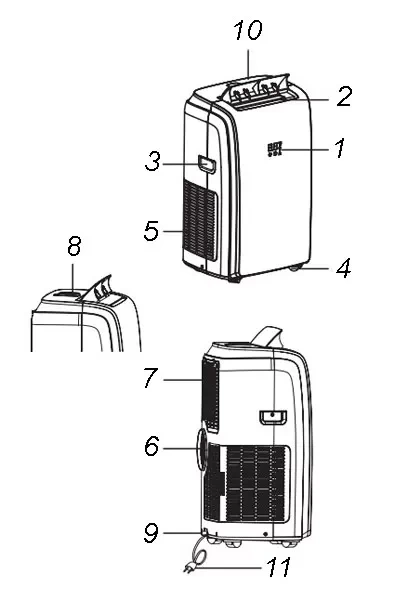 Мобильный кондиционер Zanussi Massimo ZACM-12 MS/N1 (белый) фото 6
