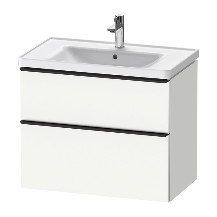 Duravit D-Neo Тумбочка подвесная, 784x452хh625 мм, 2 ящика, цвет: Белый матовый (для раковины 236780) (DE435501818) фото 1